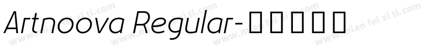 Artnoova Regular字体转换